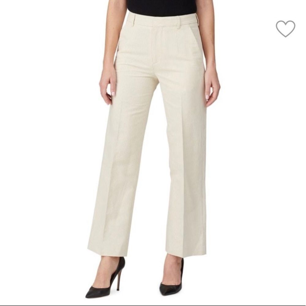 OFFICINE GÉNÉRALE Celeste cream stripe trousers